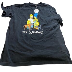 The Simpsons Black  T-Shirt